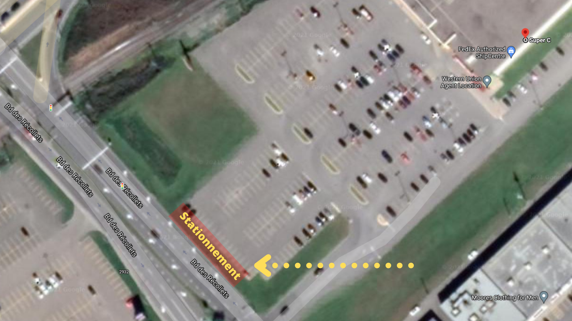 carte du point d'embarquement'