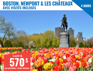 Voyage organisé à Boston - Boston, Newport et les châteaux