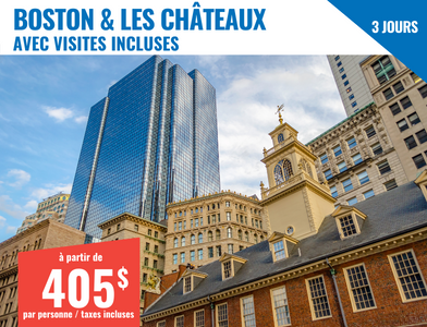 Voyage organisé à Boston - Boston et les châteaux